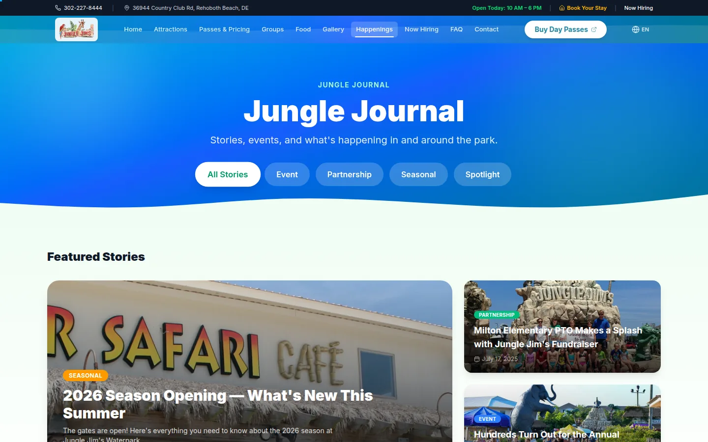 Jungle Journal happenings